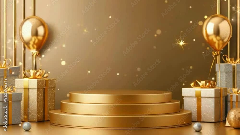 Blank Podium with Gift Setup for Present Showcases and Events, Gift Presentation Podium, Gift Display Blank Podium, Ideal for Holiday and Celebration Displays Blank Podium with Gift Setup for Present Showcases and Events, Gift Presentation Podium, Gift Display Blank Podium, Ideal for Holiday and Celebration Displays