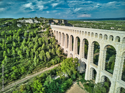 The Roquefavour Aqueduct near Aix-en-Provence (France)