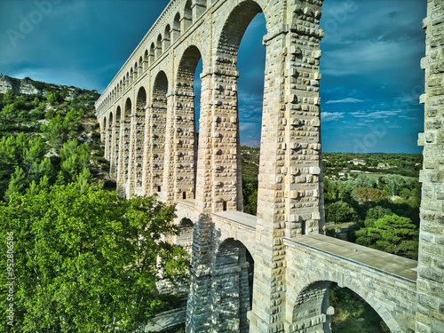 The Roquefavour Aqueduct near Aix-en-Provence (France)