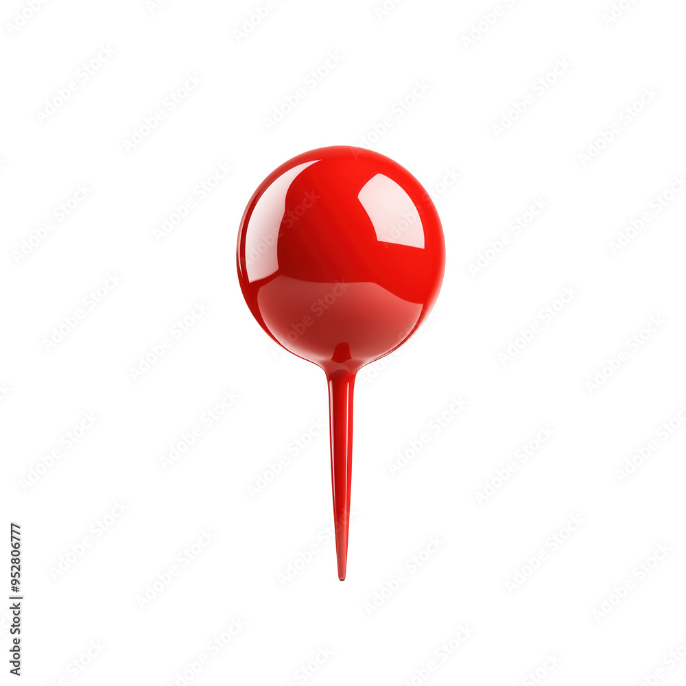 Red location pin. Red location pin.
