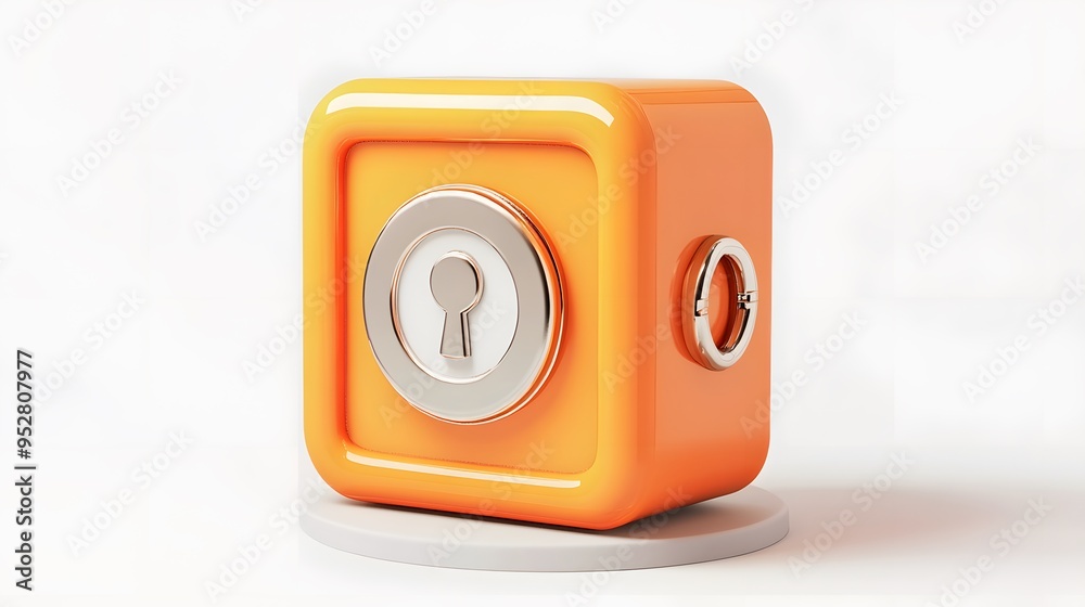 cartoon 3d icon of safe with lock. 3d illustration for finance and banking on white background. simple 3d rendering of safe on platform, white background
cartoon 3d icon of safe with lock. 3d illustration for finance and banking on white background. simple 3d rendering of safe on platform, white background