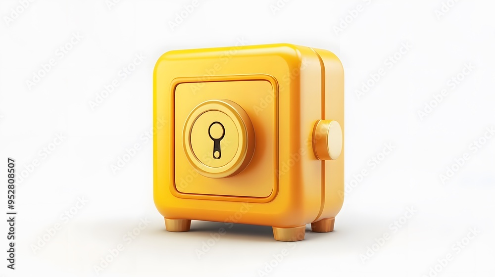 cartoon 3d icon of safe with lock. 3d illustration for finance and banking on white background. simple 3d rendering of safe on platform, white background
cartoon 3d icon of safe with lock. 3d illustration for finance and banking on white background. simple 3d rendering of safe on platform, white background