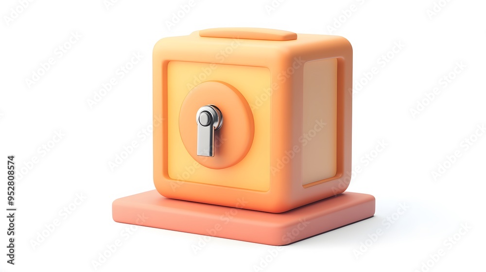 cartoon 3d icon of safe with lock. 3d illustration for finance and banking on white background. simple 3d rendering of safe on platform, white background
cartoon 3d icon of safe with lock. 3d illustration for finance and banking on white background. simple 3d rendering of safe on platform, white background