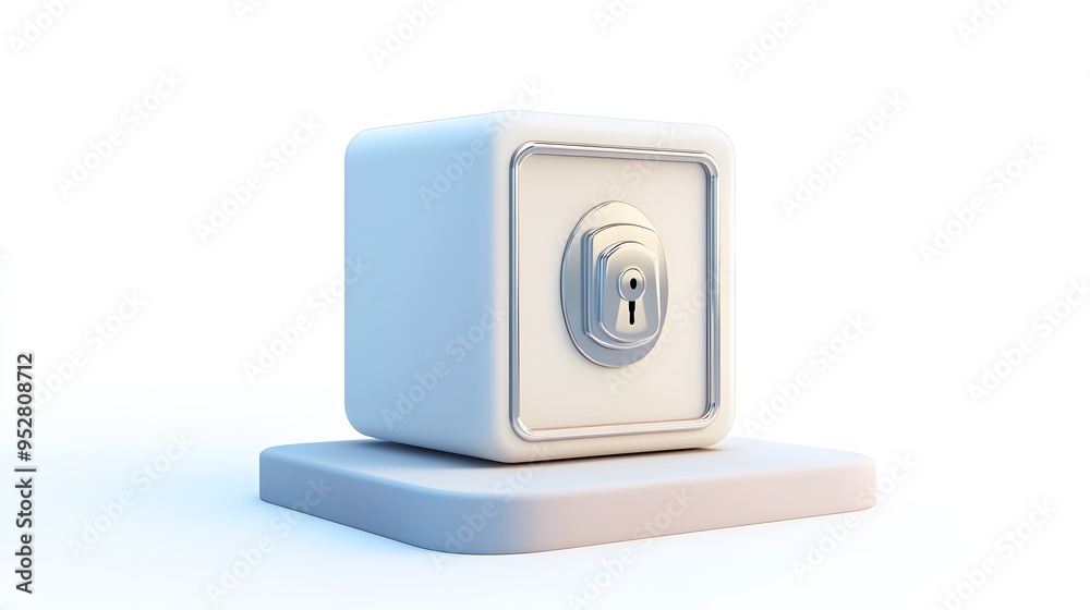 cartoon 3d icon of safe with lock. 3d illustration for finance and banking on white background. simple 3d rendering of safe on platform, white background
cartoon 3d icon of safe with lock. 3d illustration for finance and banking on white background. simple 3d rendering of safe on platform, white background