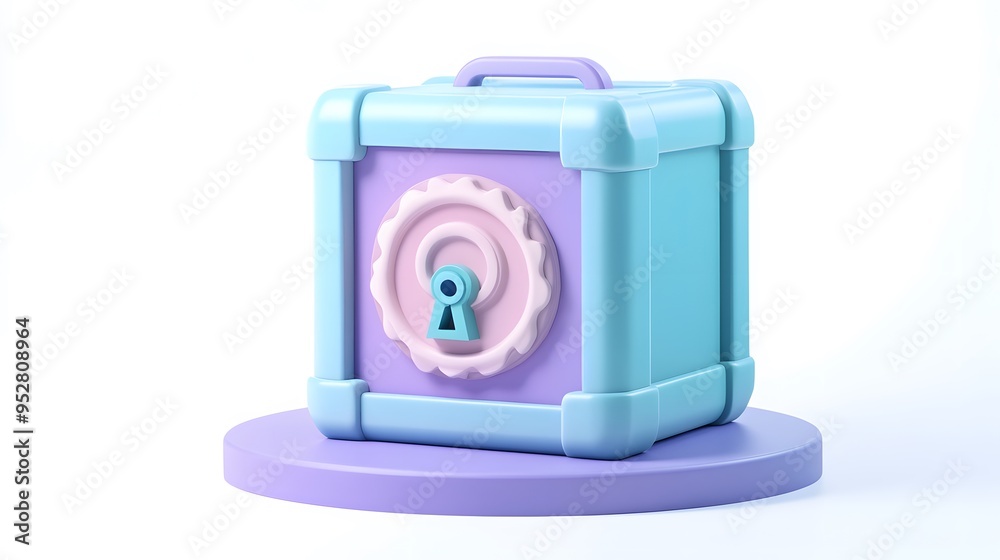 cartoon 3d icon of safe with lock. 3d illustration for finance and banking on white background. simple 3d rendering of safe on platform, white background
cartoon 3d icon of safe with lock. 3d illustration for finance and banking on white background. simple 3d rendering of safe on platform, white background