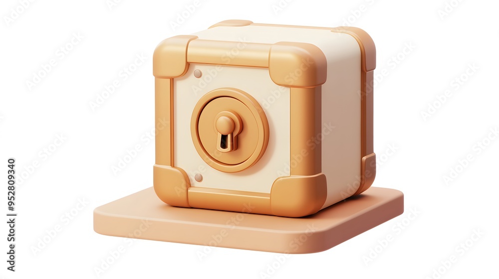 cartoon 3d icon of safe with lock. 3d illustration for finance and banking on white background. simple 3d rendering of safe on platform, white background
cartoon 3d icon of safe with lock. 3d illustration for finance and banking on white background. simple 3d rendering of safe on platform, white background