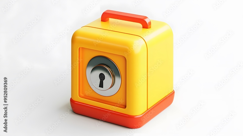 cartoon 3d icon of safe with lock. 3d illustration for finance and banking on white background. simple 3d rendering of safe on platform, white background
cartoon 3d icon of safe with lock. 3d illustration for finance and banking on white background. simple 3d rendering of safe on platform, white background