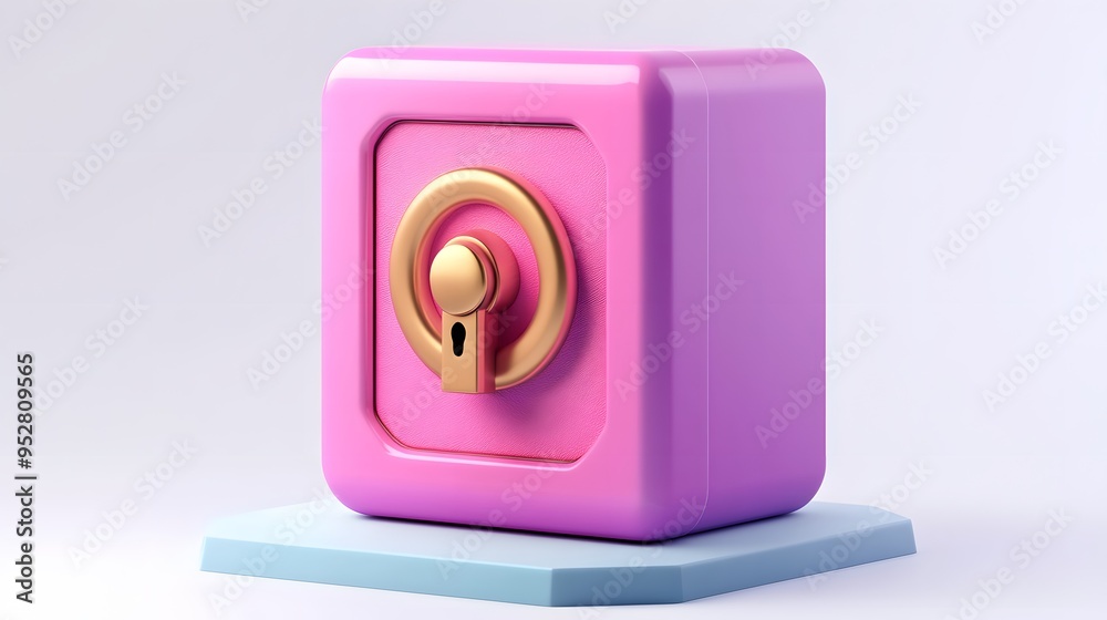 cartoon 3d icon of safe with lock. 3d illustration for finance and banking on white background. simple 3d rendering of safe on platform, white background
cartoon 3d icon of safe with lock. 3d illustration for finance and banking on white background. simple 3d rendering of safe on platform, white background