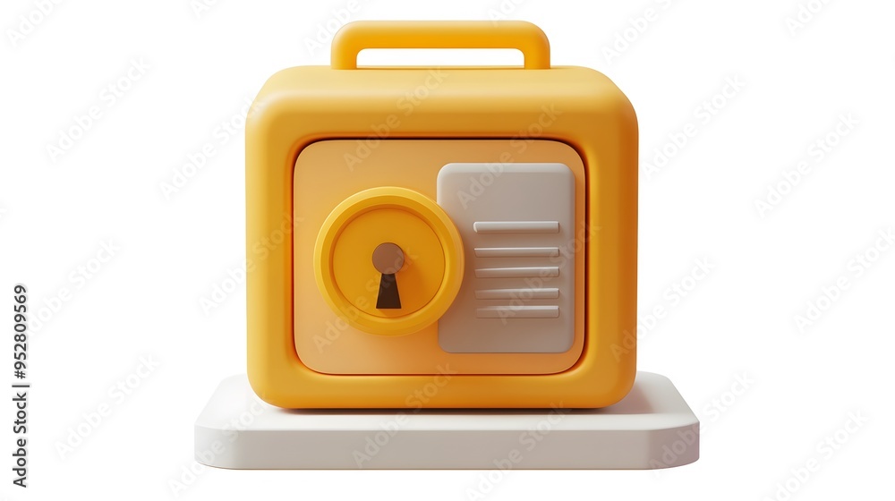 cartoon 3d icon of safe with lock. 3d illustration for finance and banking on white background. simple 3d rendering of safe on platform, white background
cartoon 3d icon of safe with lock. 3d illustration for finance and banking on white background. simple 3d rendering of safe on platform, white background