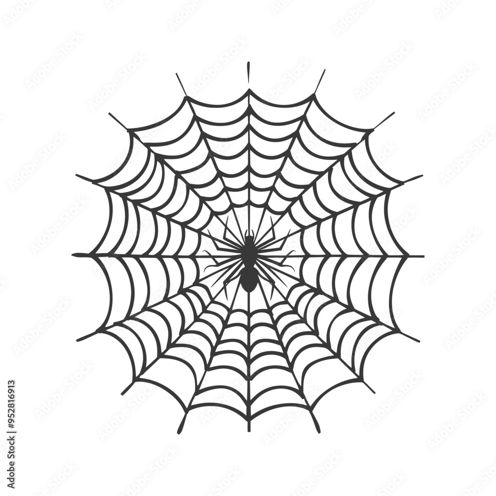 Spider in the Center of a Web Spider in the Center of a Web