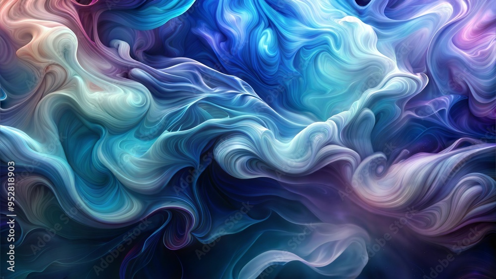 Obraz premium Abstract Swirling Clouds of Colorful Smoke in Dreamlike Patterns
