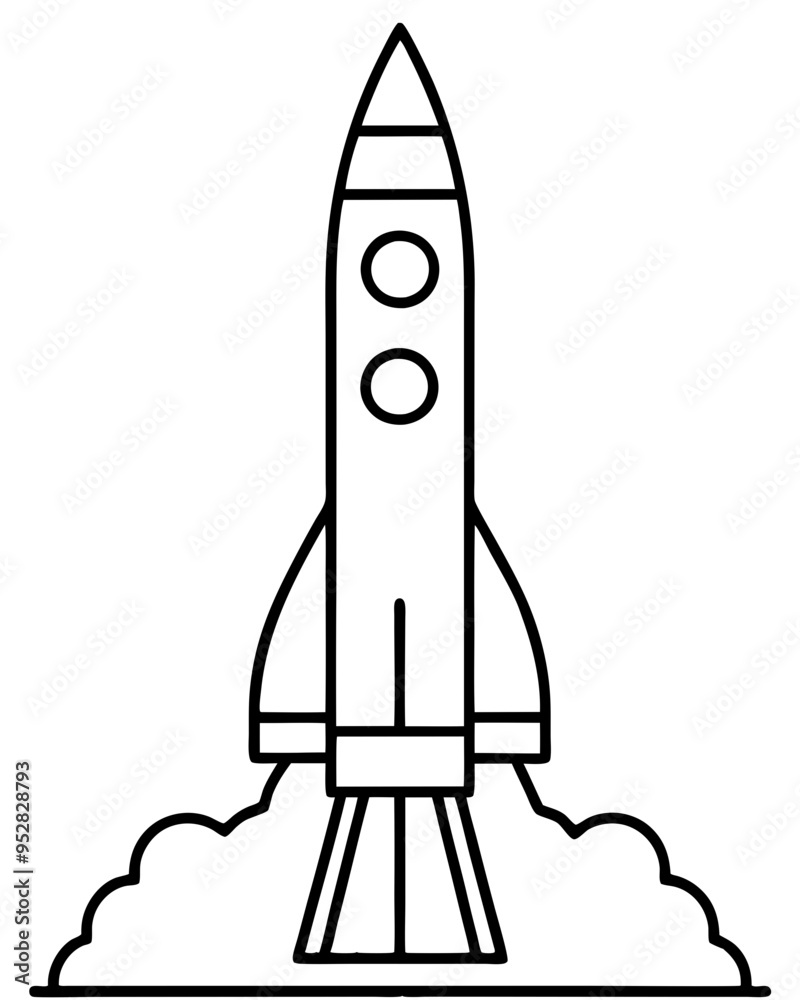 Rocket Launch Vector Art Rocket Launch Vector Art