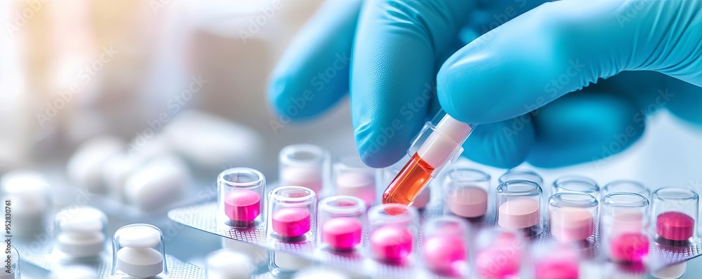 Researcher using pharmacokinetic modeling to predict biopharmaceutical performance, dose optimization, drug safety Researcher using pharmacokinetic modeling to predict biopharmaceutical performance, dose optimization, drug safety