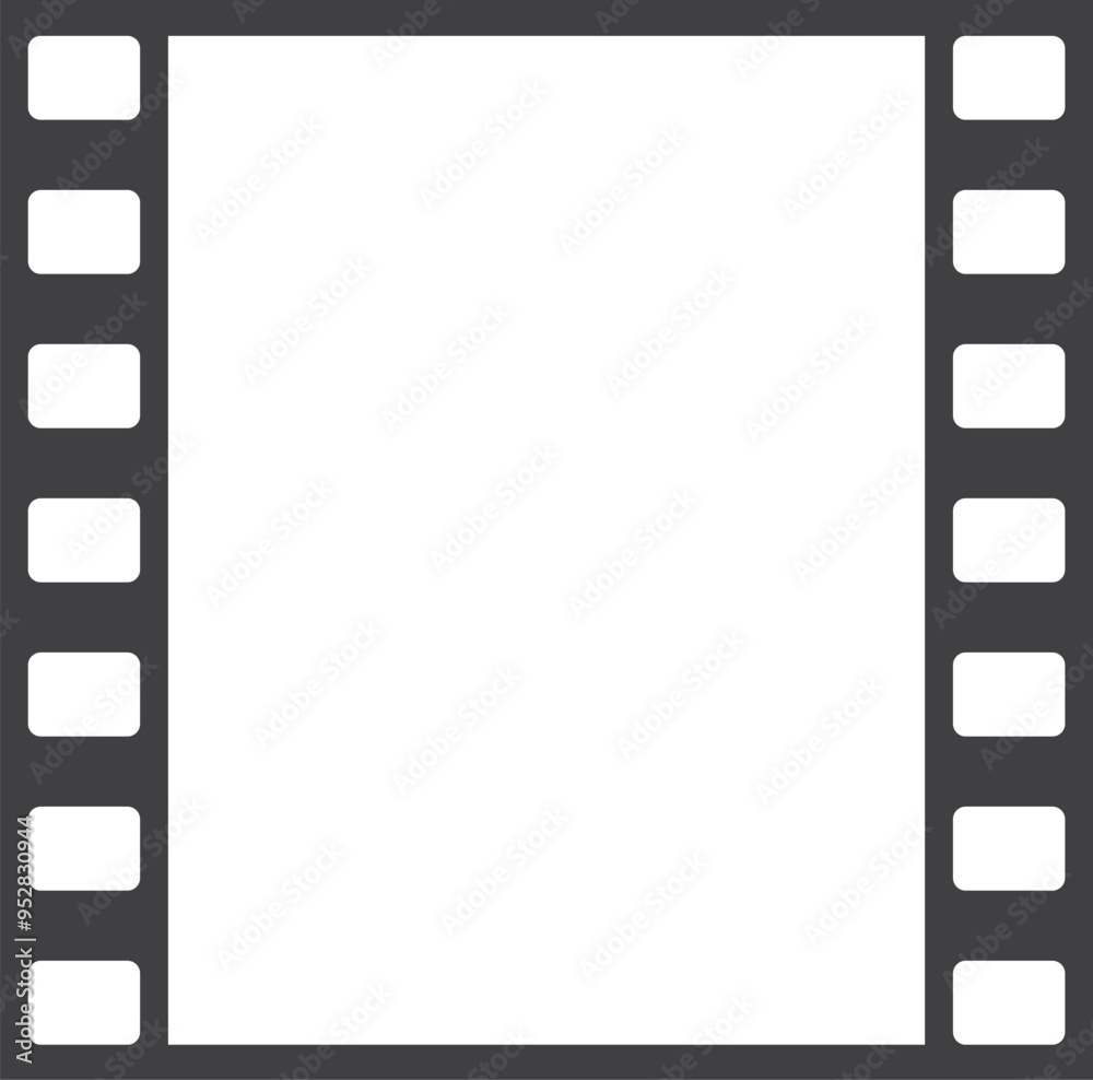 Film strip frame. Retro movie tape border Film strip frame. Retro movie tape border