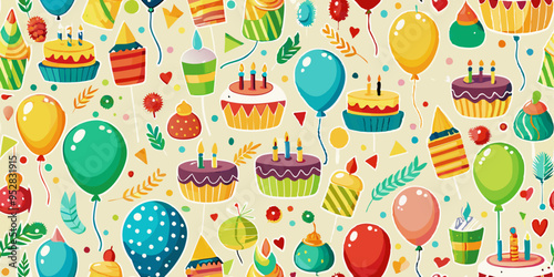 easter seamless pattern with eggs