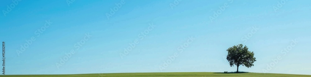 Minimalist scenery featuring a blue sky backdrop. Minimalist scenery featuring a blue sky backdrop.