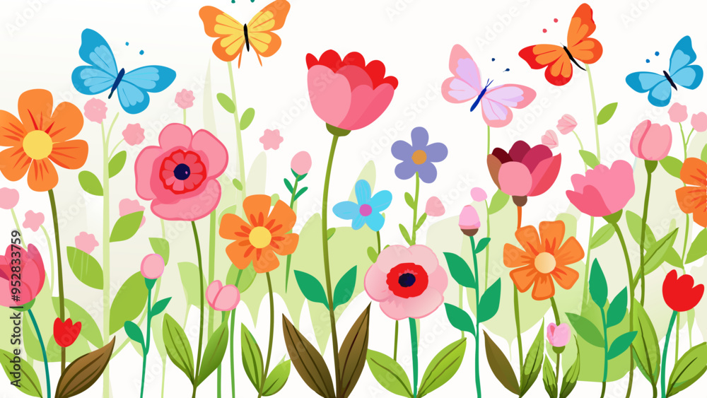 spring flowers and tulips spring flowers and tulips