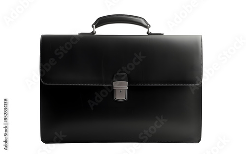 black leather briefcase