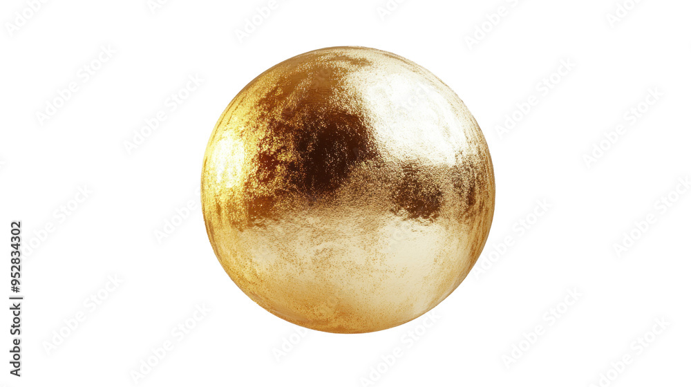 Fototapeta premium Shiny gold sphere, Perfect for vibrant visuals