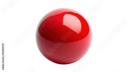 Shiny red sphere, Perfect for vibrant visuals photo