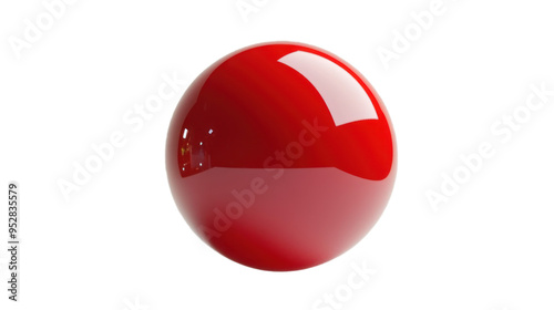 Shiny red sphere, Perfect for vibrant visuals