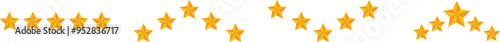 Five stars. Vector golden stars. Customer feedback concept. Vector 5 star rating review.