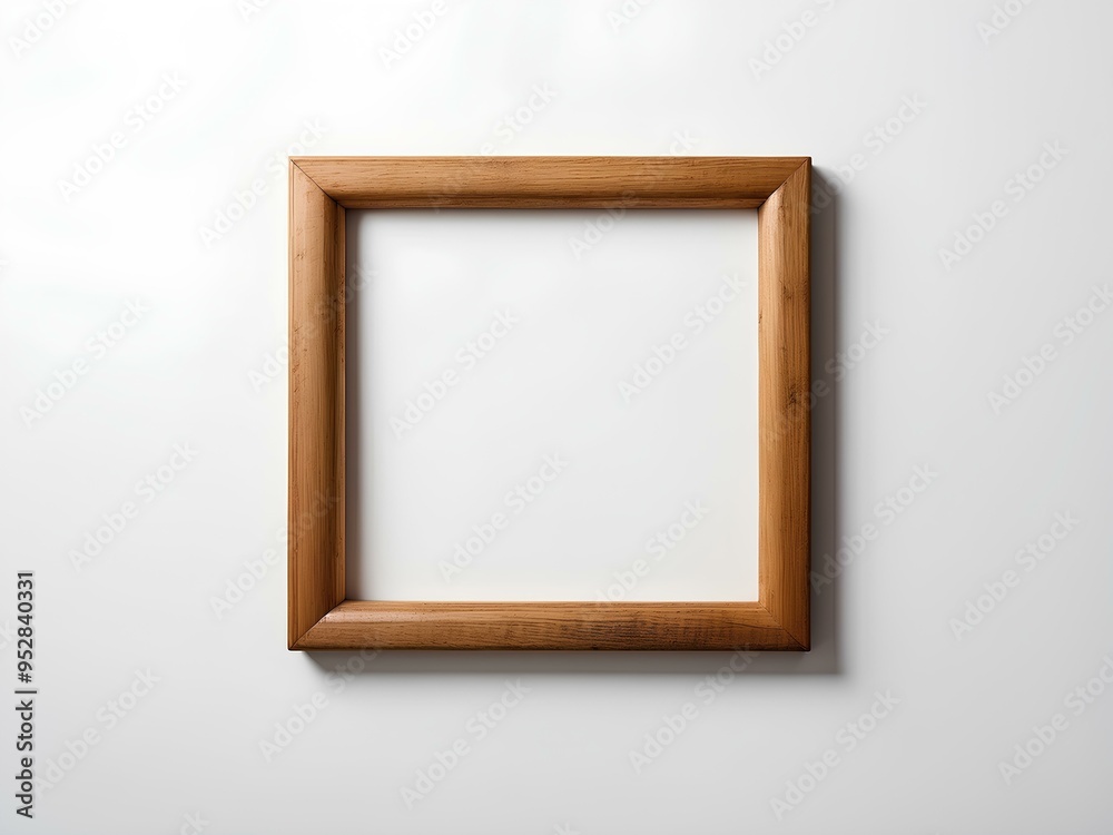 minimalistic wooden frame with natural wood grain, perfect for highlighting artwork or photographs in modern spaces minimalistic wooden frame with natural wood grain, perfect for highlighting artwork or photographs in modern spaces