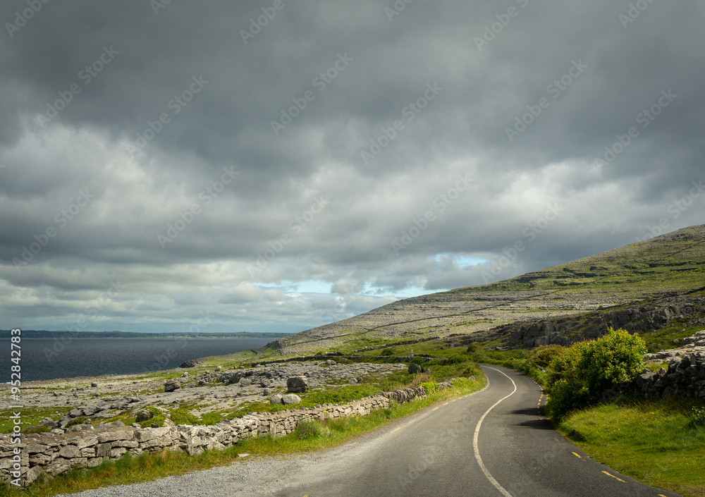 Fototapeta premium County Clare, view of the Wild Atlantic Way, Ireland.