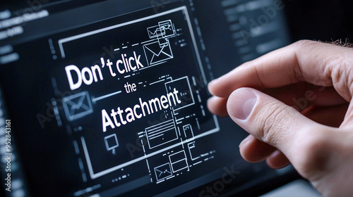  Cybersecurity Alert Warning About Phishing Emails - Protect Yourself by Avoiding Suspicious Attachments and Staying Vigilant Against Online Threats and Scams