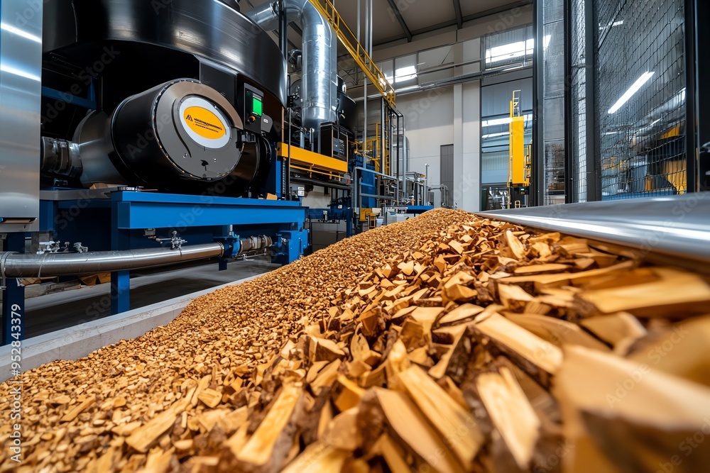 Biomass efficiency and performance are depicted in a minimalist design ...