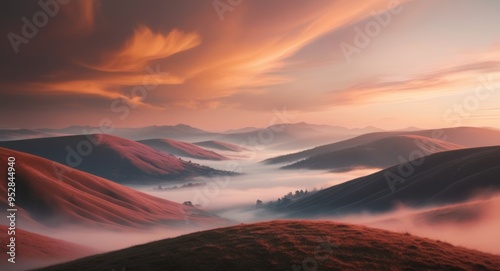 Serene Mountain Vista Landscape