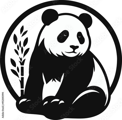 panda bear vector