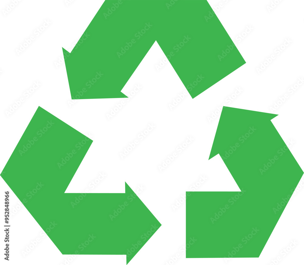 Green arrows cycle icon. Environment eco material Green arrows cycle icon. Environment eco material