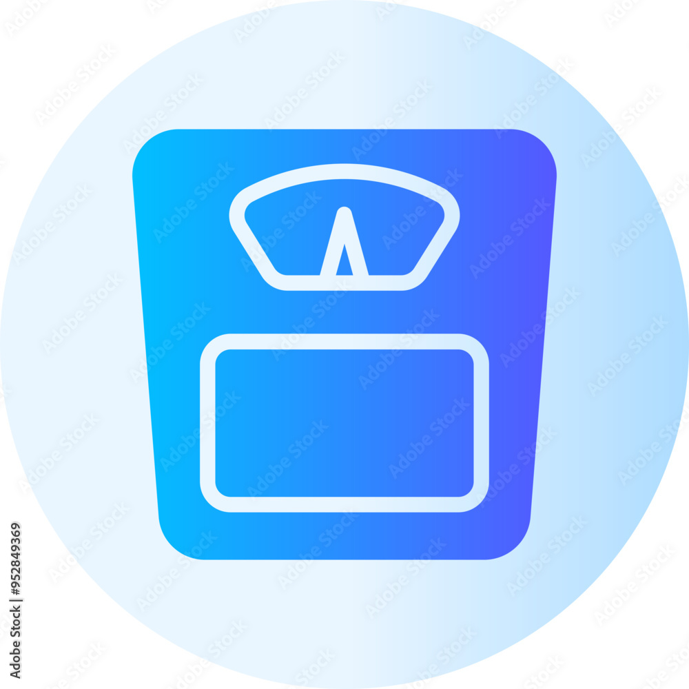 weighing machine gradient icon weighing machine gradient icon