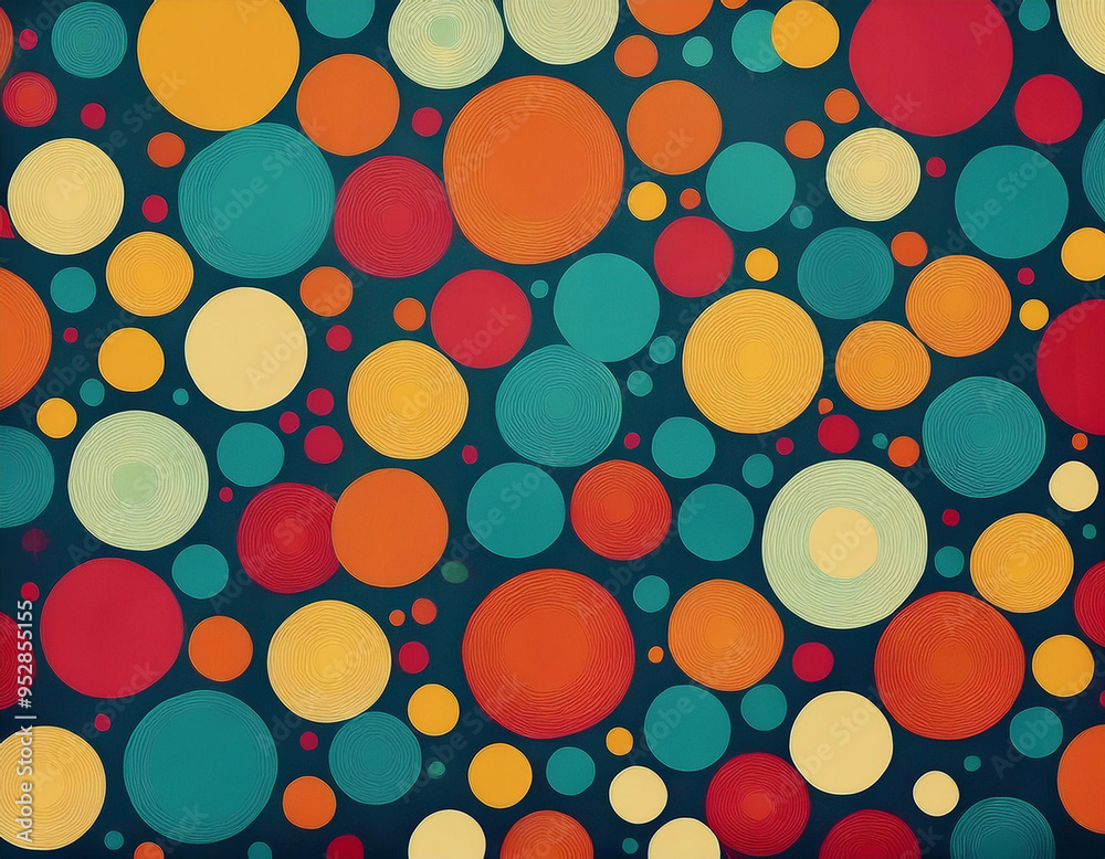 Bright Polka Dot Pattern Abstract and Playful Retro Design with Colorful Circles and Bold Background Bright Polka Dot Pattern Abstract and Playful Retro Design with Colorful Circles and Bold Background