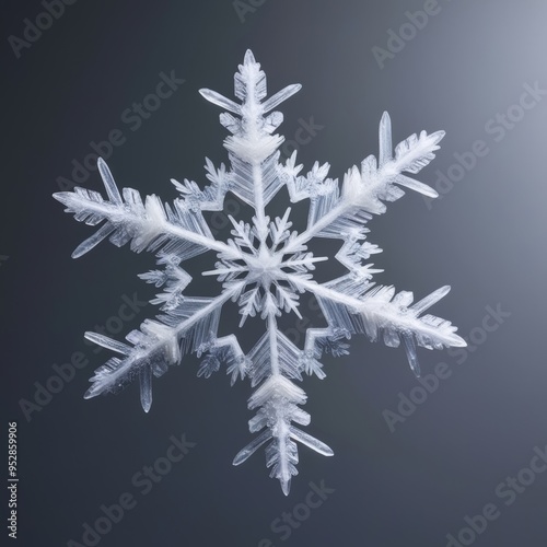  Crystal Snowflake Macro Art
