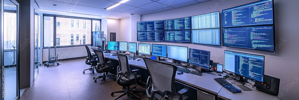 The digital innovation lab showcases a spacious setup with multiple ...