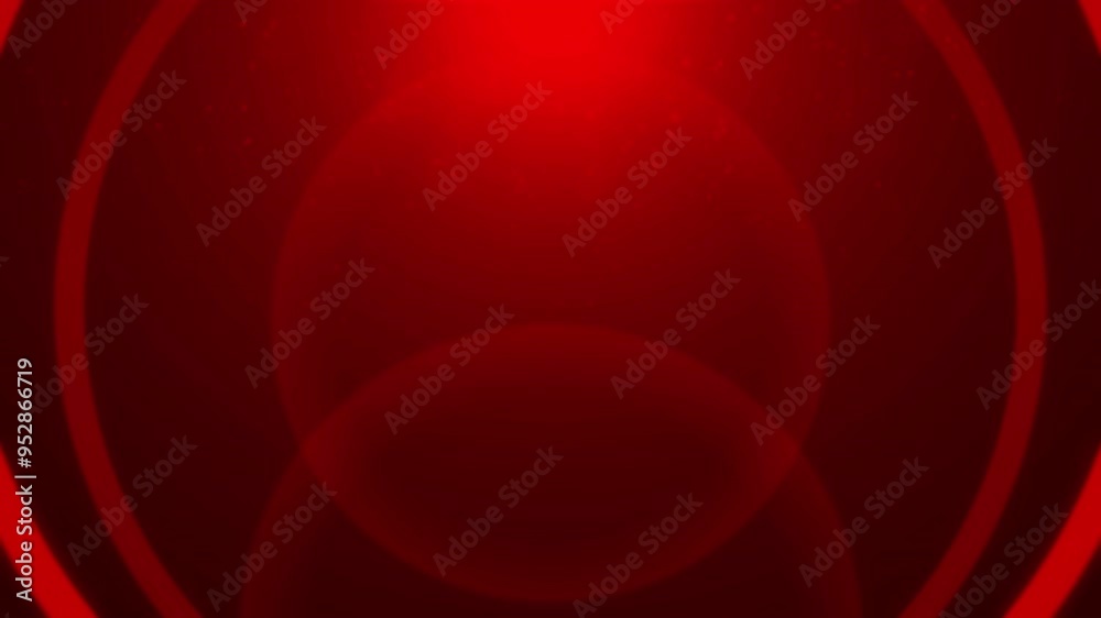 Red overlay with abstract geometric circles effect. Transparent 4K Alpha Channel. Seamless loop. Perfect for modern backgrounds, web design, or digital art projects.