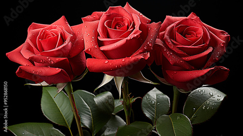 red rose photo generative ai
