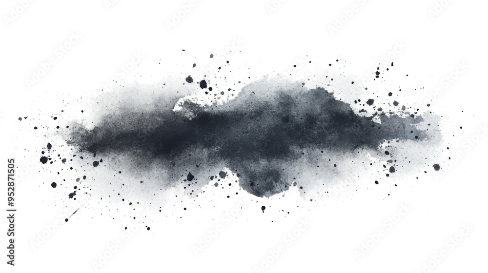 Gray back PNG watercolor wash illustration. A vibrant blue watercolor splash on white canvas. Deep cerulean hues bleed outwards, their intensity gradually softening into wispy, cloud-like shapes Gray back PNG watercolor wash illustration. A vibrant blue watercolor splash on white canvas. Deep cerulean hues bleed outwards, their intensity gradually softening into wispy, cloud-like shapes