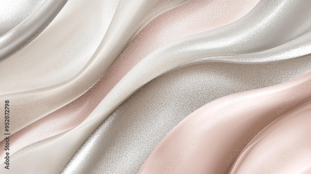 Smooth elegant silver and pink colored waves are forming an abstract luxury background with a wavy pattern and an elegant texture Smooth elegant silver and pink colored waves are forming an abstract luxury background with a wavy pattern and an elegant texture