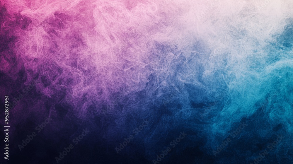 Obraz premium Swirling colorful smoke on dark background, creating mesmerizing abstract visuals with vibrant hues