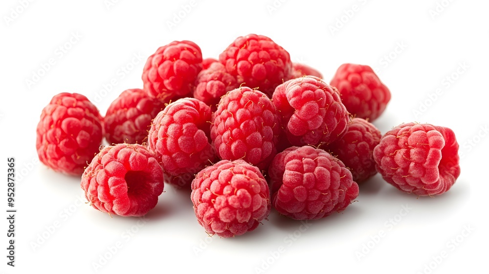 Raspberries isolated on white background Raspberries isolated on white background