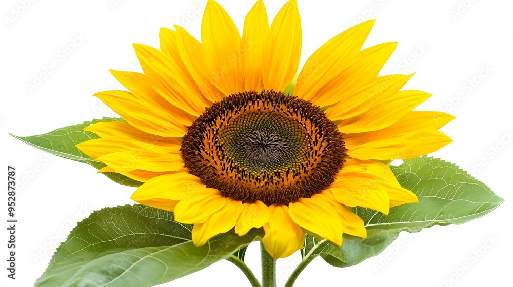 Obraz premium sunflower isolated on white background