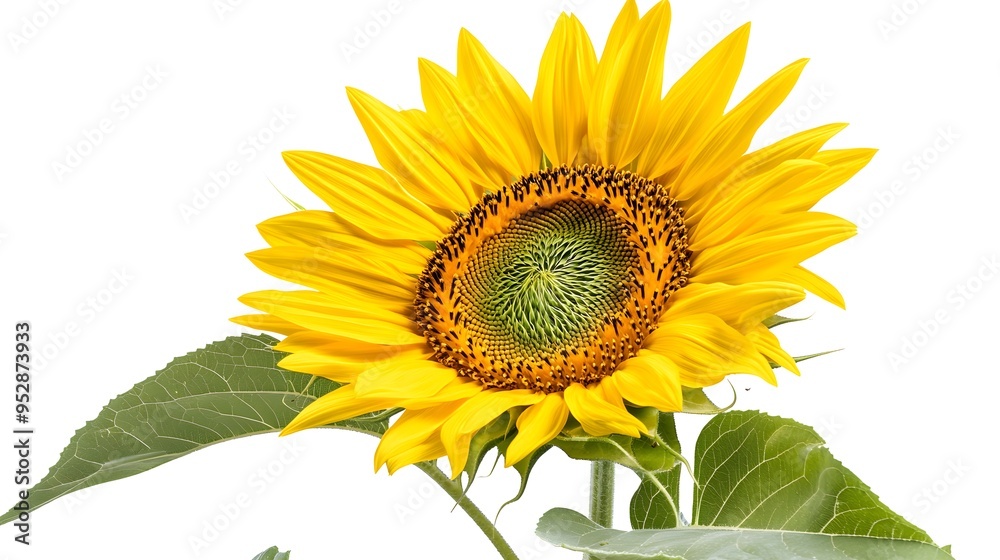 Obraz premium sunflower isolated on white background