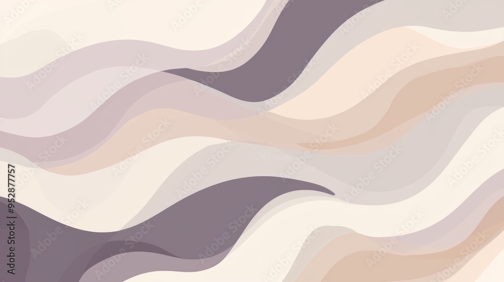 Organic shapes are overlapping in this abstract background with a modern and minimalist aesthetic, ideal for lifestyle and wellness projects