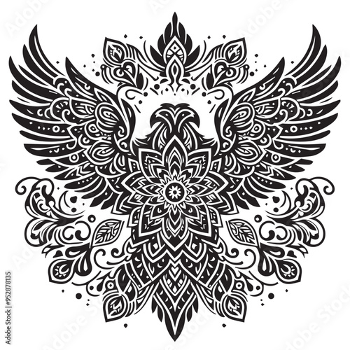  Mandala vector with intricate star designsqwryuokngf .eps