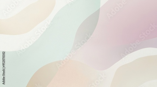 Elegant pastel background with wavy shapes flowing gently. Evoking peace and tranquility. Perfect for feminine designs like beauty. Spa. Or wellness. Ideal for cards. Invitations. Flyers. And more