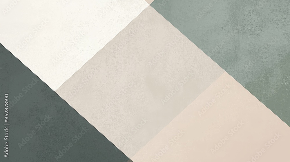 Green and beige geometric background with a textured effect, perfect for minimalist design projects. The abstract shapes create a modern and elegant feel Green and beige geometric background with a textured effect, perfect for minimalist design projects. The abstract shapes create a modern and elegant feel