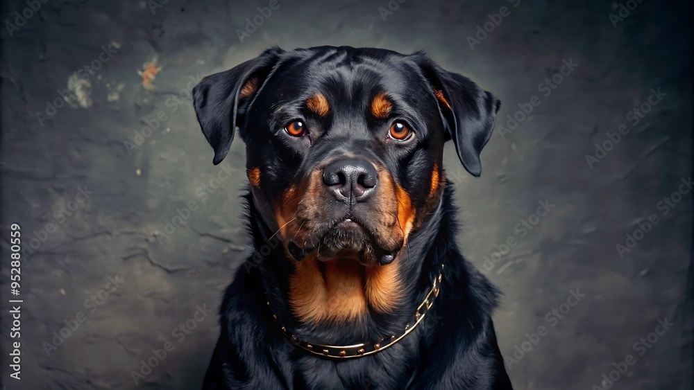 Fototapeta premium Rottweiler Dog Animal Portrait